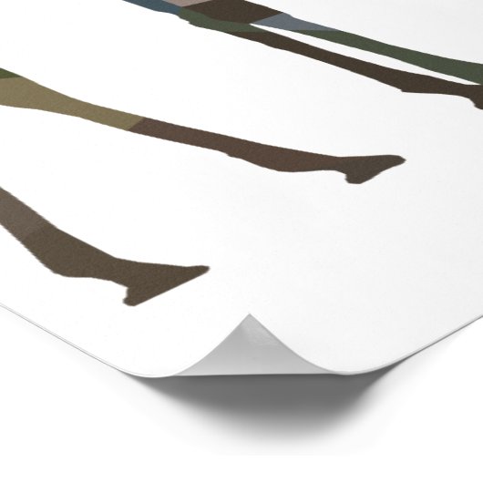 Patchwork Giraffe Poster (Ecke)