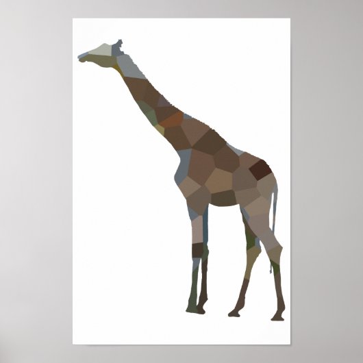 Patchwork Giraffe Poster (Vorne)