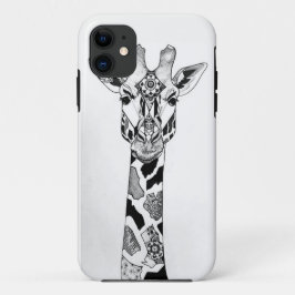 Patchwork-Giraffen-Telefon-Kasten iPhone 11 Hülle