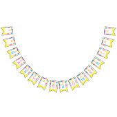 Patchwork Gold Bär, Babydusche Wimpelkette (Alle)