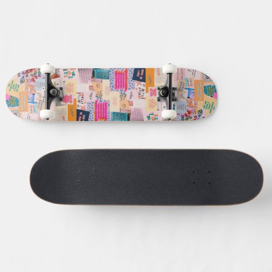 Patchwork Good Vibes Skateboard (Horizontal)