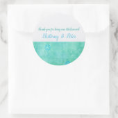 Patchwork Graffiti Bridal Wedding Runder Aufkleber (Tasche)