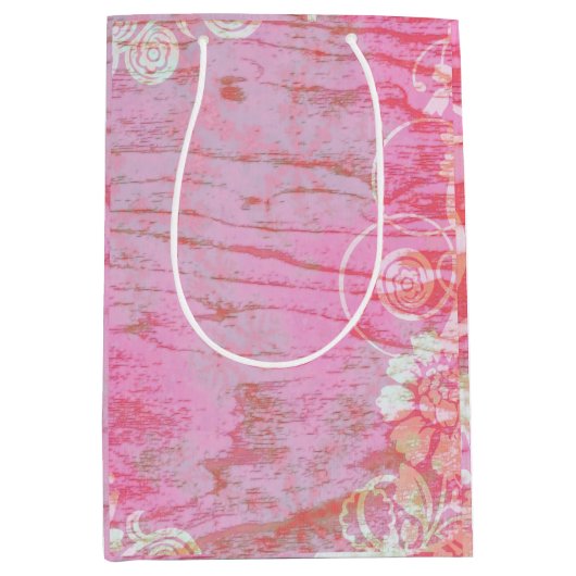 Patchwork Graffiti Wedding Mittlere Geschenktüte (Vorderseite)