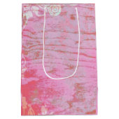 Patchwork Graffiti Wedding Mittlere Geschenktüte (Rückseite)