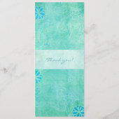 Patchwork Graffiti Wedding Program Invite Programm (Rückseite)