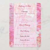 Patchwork Graffiti Wedding Program Programm (Vorderseite)