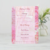 Patchwork Graffiti Wedding Program Programm (Stehend Vorderseite)