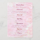 Patchwork Graffiti Wedding Program Programm (Rückseite)