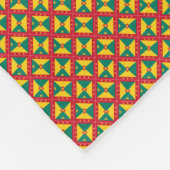 Patchwork Grenada Flag Muster Fleecedecke (Ecke)