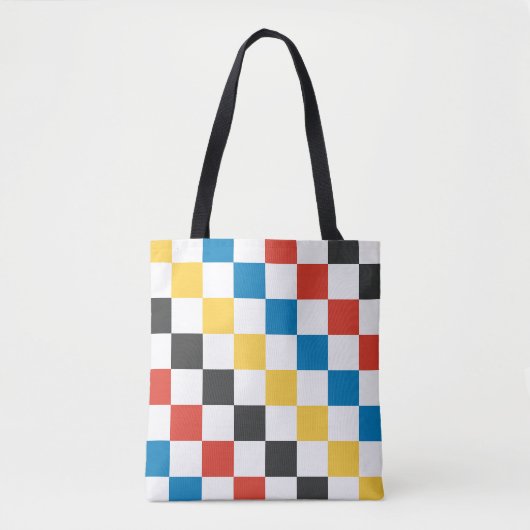 Patchwork Grid für Primärfarben Tasche (Vorderseite)