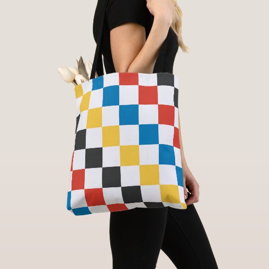 Patchwork Grid für Primärfarben Tasche (Von Nahem)