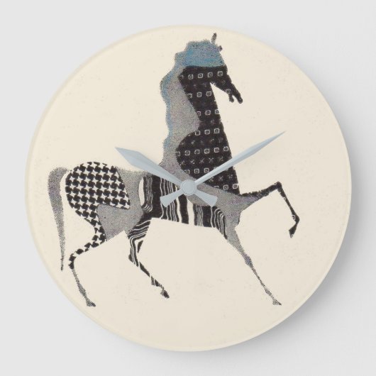 Patchwork Große Wanduhr (Vorderseite)