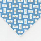 Patchwork Guatemala Flaggenmuster Fleecedecke (Ecke)