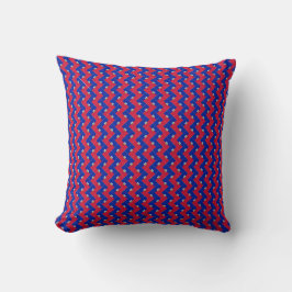 Patchwork Haiti Flag Pattern Kissen