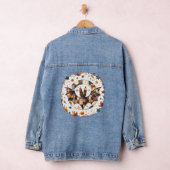 Patchwork-Halloween-Fledermaus in Herbstfarben Jeansjacke (Hangar)