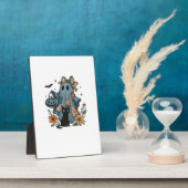 Patchwork-Halloween-Geist schwarzes Katze Essentia Fotoplatte (Seite)
