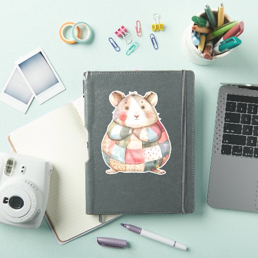 Patchwork Hamster Sticker (iPad Hülle)