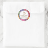 Patchwork Hausgemachte Kuchen und Süßigkeiten Runder Aufkleber (Tasche)