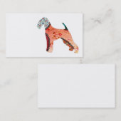 Patchwork-Haustier-Visitenkarten Airedales Terrier Visitenkarte (Vorne/Hinten)