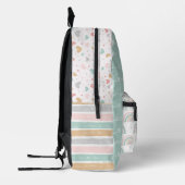 Patchwork Hearts Rainbow Pastel Kids Backpack Bedruckter Rucksack (Links)