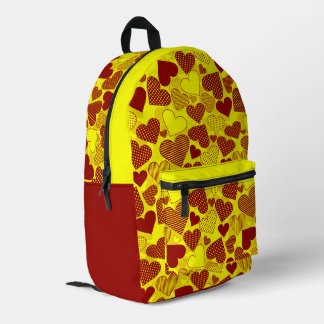 'Patchwork Hearts'-Rucksack  Bedruckter Rucksack