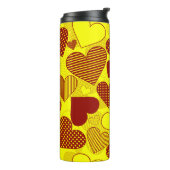 'Patchwork Hearts' Tumbler Thermosbecher (Nach links gedreht)