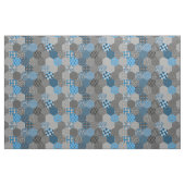 Patchwork Hexagons Blau und Grau Stoff (Yard (91,4 cm))