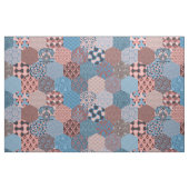 Patchwork Hexagons Cornblume und Rose Stoff (Fat Quarter (45,7 x 55,9 cm))
