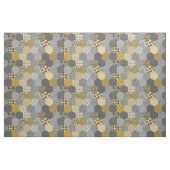 Patchwork Hexagons Gelb und Grau Stoff (Yard (91,4 cm))