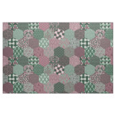 Patchwork Hexagons Himbeere und Pine Stoff (Fat Quarter (45,7 x 55,9 cm))