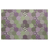 Patchwork Hexagons Lila und grün Stoff (Fat Quarter (45,7 x 55,9 cm))