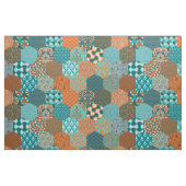 Patchwork Hexagons Pfau und Kupfer Stoff (Fat Quarter (45,7 x 55,9 cm))