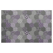 Patchwork Hexagons Violet und Grau Stoff (Fat Quarter (45,7 x 55,9 cm))