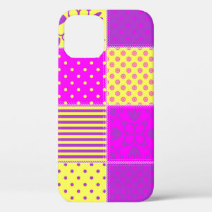 Patchwork-Hintergrund mit verschiedenen Mustern Ku Case-Mate iPhone Hülle