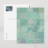 Patchwork-Hintergrund-Postkarte Postkarte (Vorne/Hinten)