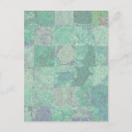 Patchwork-Hintergrund-Postkarte Postkarte (Vorderseite)