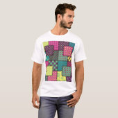 Patchwork: Hintergrund verschiedener Muster T-Shirt (Vorne ganz)