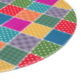 Patchwork-Hintergrund: Vielfältige Muster-Mischung Schneidebrett (Ecke)
