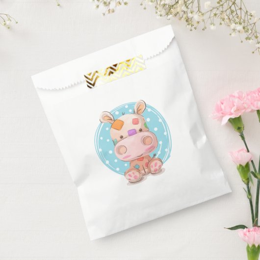 Patchwork Hippo Blue Geschenktütchen (Versiegelt)