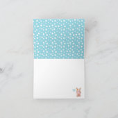 Patchwork Hippo Blue Vielen Dank Dankeskarte (Innenseite)