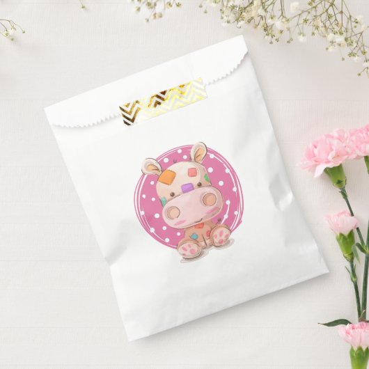 Patchwork Hippo Pink Geschenktütchen (Versiegelt)