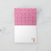 Patchwork Hippo Pink Vielen Dank Dankeskarte (Innenseite)