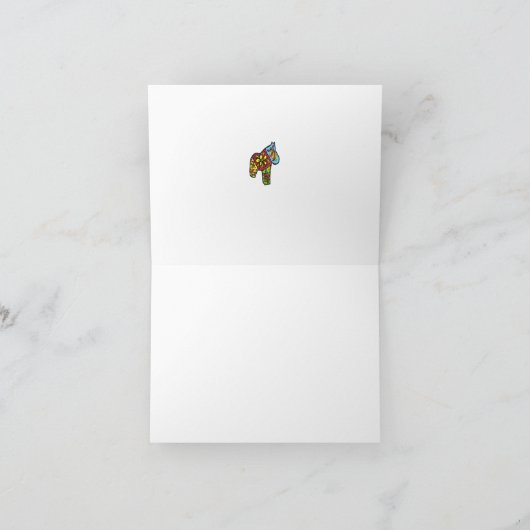 Patchwork Horse Birth Ankündigung (Innenseite)