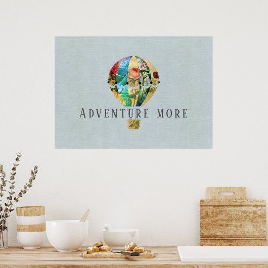 Patchwork Hot Air Ballon Poster (Küche)