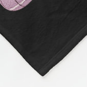 Patchwork-Hund Rosa Band Brustkrebsbewusstsein Fleecedecke (Ecke)
