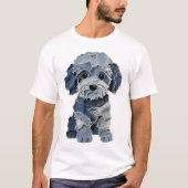 Patchwork-Hund T-Shirt (Vorderseite)