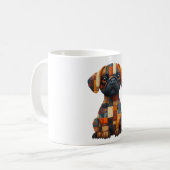 Patchwork Hund-Tasse Kaffeetasse (Vorderseite Links)