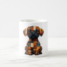 Patchwork Hund-Tasse