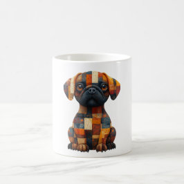 Patchwork Hund-Tasse Kaffeetasse