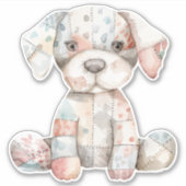 Patchwork-Hundekleber Aufkleber (Vorderseite)